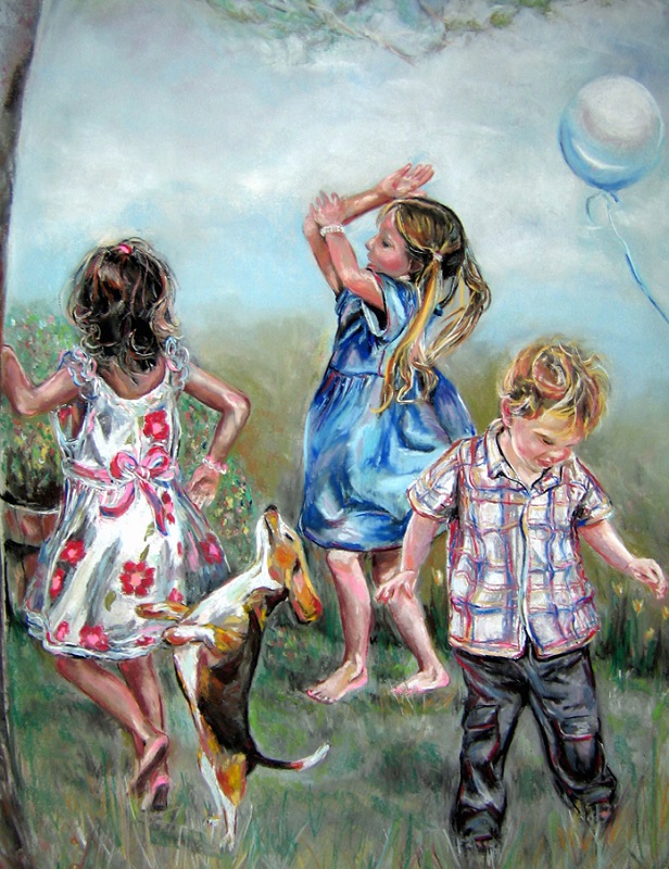 To dance - Pastel painting